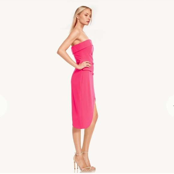 BADGLEY MISCHKA JEWEL | Merry Strapless Tux Dress with Tulip Hem, Size 4, NWT - Picture 12 of 13